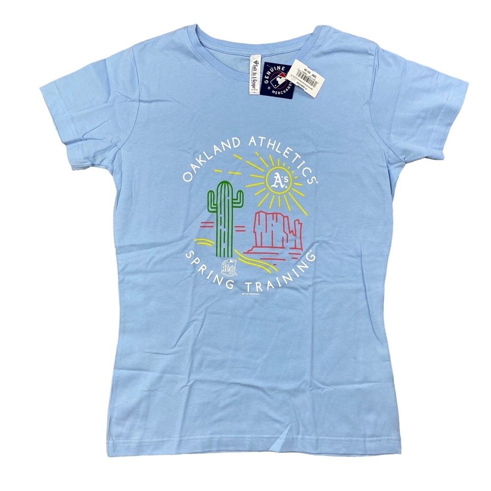 Oakland Athletics Soft As A Grape Women's Spring Training Circle Scene Medium